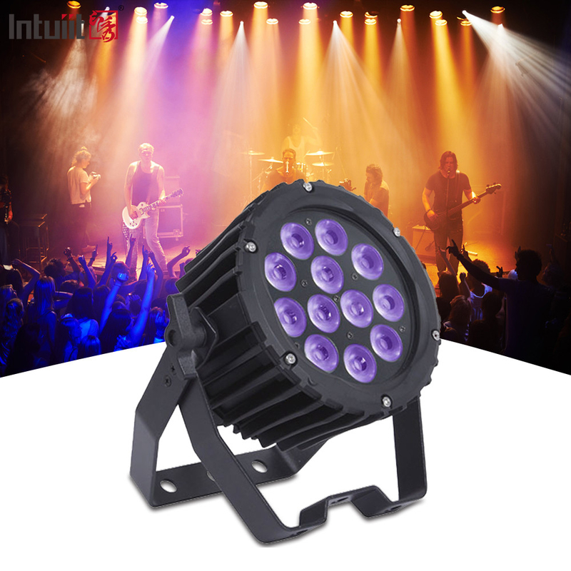 Wnętrze 4-w-1 LED Mini Par Can Light 12x3w RGB Par Light Imprezy Hotele