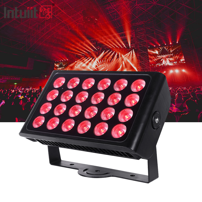 24PCS 10w wodoodporny LED ścianny myjnik światło wysokiej mocy LED światło powodziowe RGBW LED światło miejskie kolorowe