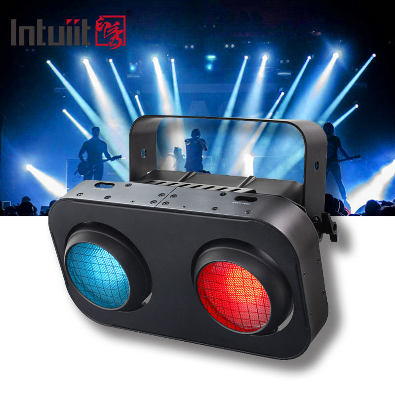 Dmx512 Stroboskop Bursztynowy Ciepły biały 2x90W 2 oczy Led Audience Blinder Light Led Cob Blinder