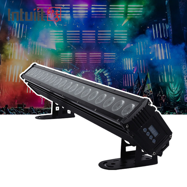 18x8W DMX512 RGBW 4 w 1 ścianka myjnik LED światła zewnętrzne Liniowe światło do oświetlenia imprezy