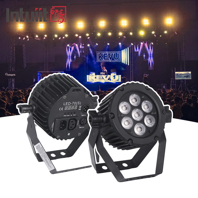 Światło sceniczne LED 7X22W RGB Aluminium DMX512 Światło par LED na imprezę ślubną