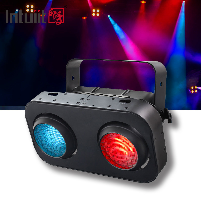Światło dla publiczności scenicznej 2-oczułe RGBW 4in1 led cob blinder 200W dla Disco Stage Lights