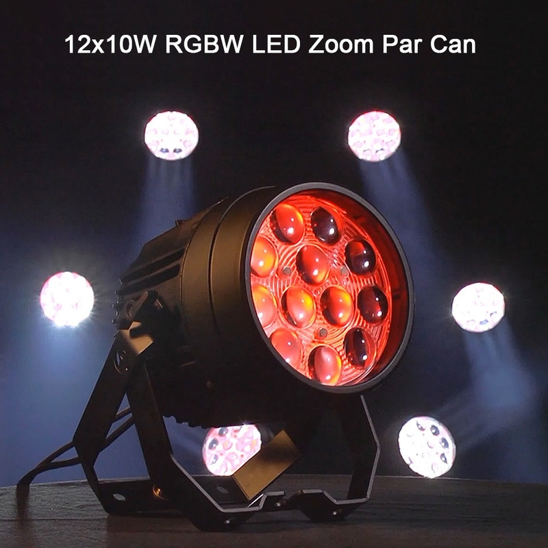 12x10W RGBW 4in1 LED Par Light Światła sceniczne dla wydajności i efektów oświetleniowych