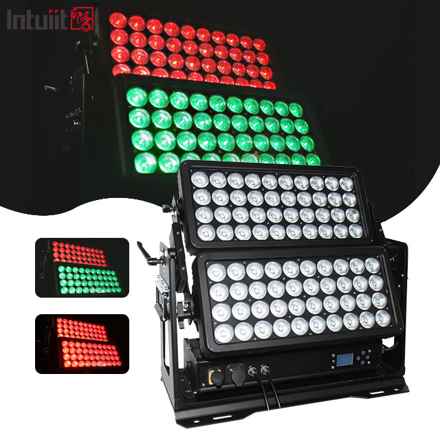 400W 800W 1500W IP65 Woda wodoodporna na zewnątrz Kolor miejski RGBW Strobe Oświetlenie sceniczne Dmx Led Wall Washer Light