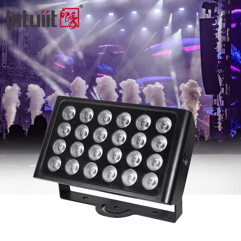 Wodoszczalny IP65 Kolor miejski DMX512 24x10w RGBW Zewnętrzny Led Wall Washer Światło powodziowe