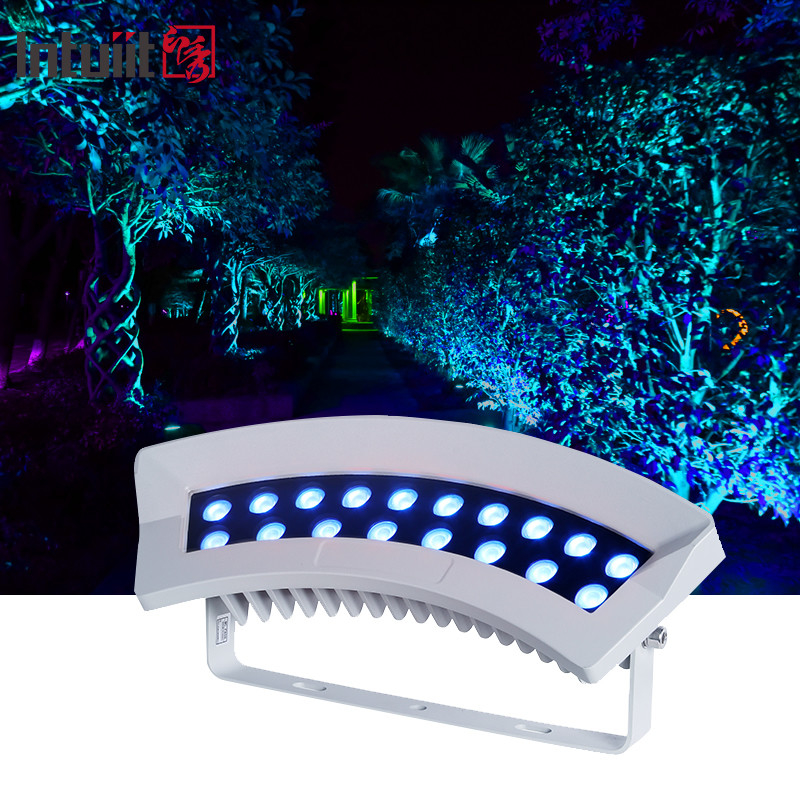 DMX512 36W rgbw kolorowe światło drzewa LED IP65 wodoodporna lampa drzew spot światło zewnętrzne ogrodowe światła krajobrazowe