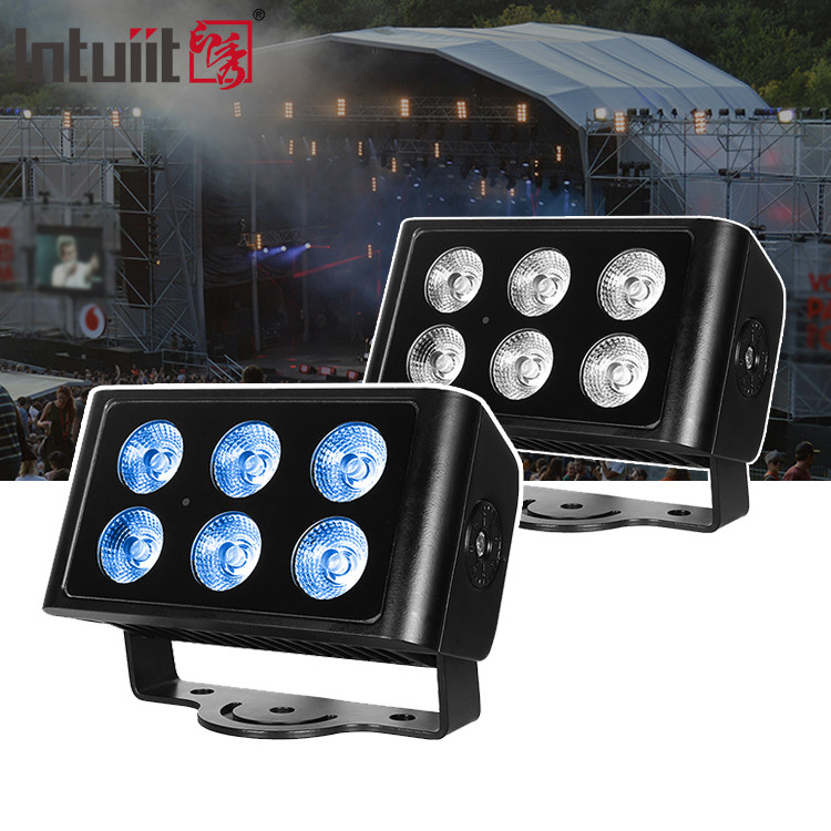 6x5W DMX RGBW 4 w 1 zewnętrzne światło ścienne LED