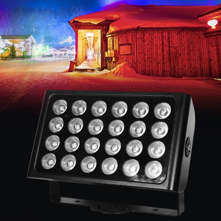 24x10w 4in1 Rgbw Led Outdoor Wall Washer Flood Lights Ogród Ślubna impreza DJ Światło sceniczne