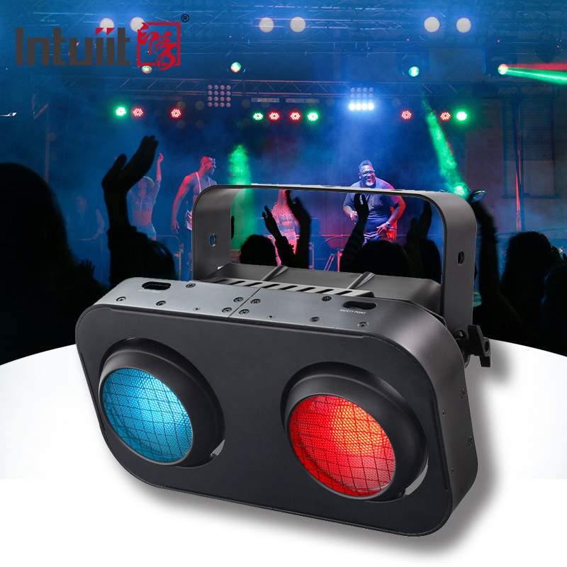 2 oczy 2x90W RGB 2IN1 LED COB Blinder Light Amber Warm White Professional DJ Party Stage Effect Lighting