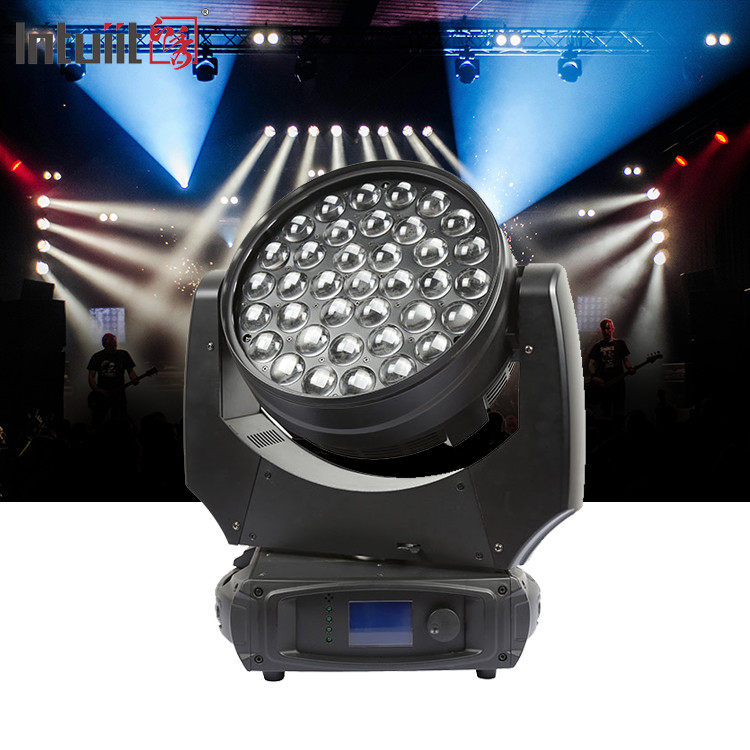Oświetlenie sceniczne LED 37x10W Zoom DMX Beam Wash