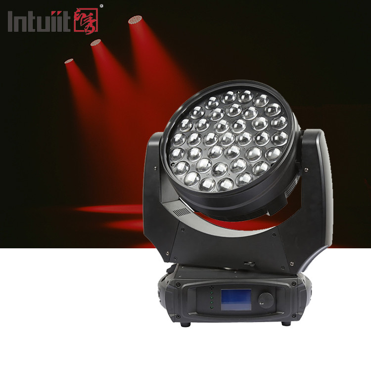 37x10W Zoom Beam Wash Ruchomy światło głowy do efektu oświetlenia sceny z RGBW 4in1 LED i DMX Control DJ Disco i klub nocny