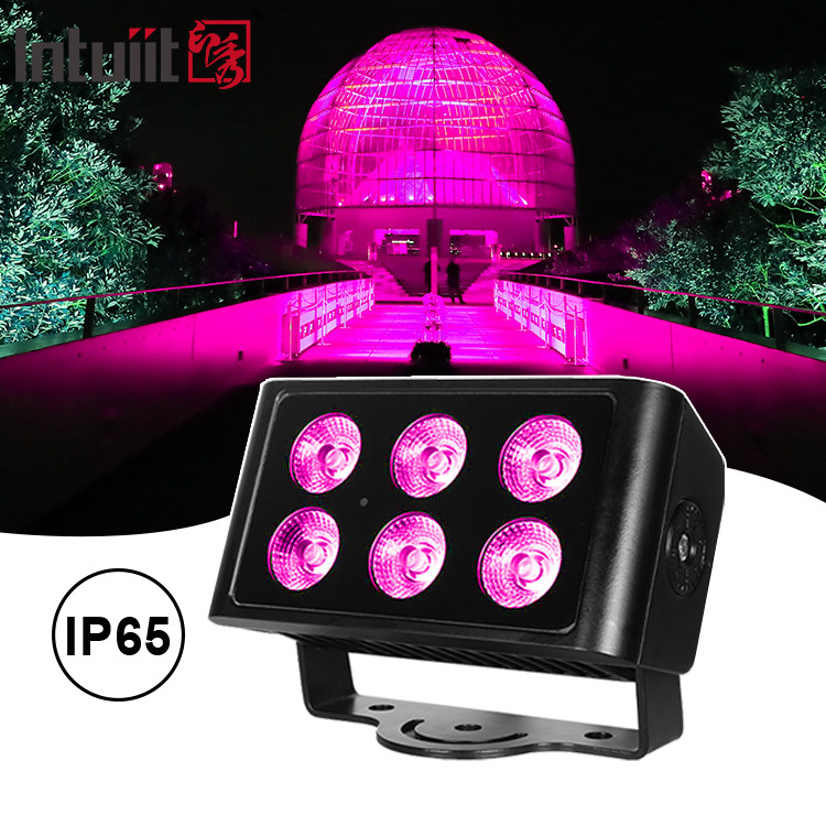 6x5W Led Rgbw 4in1 wodoodporny Ip65 City Color Wall Washer Led Wash Flood Light