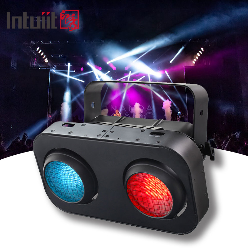 200w 2 oczy Cob ciepłe białe światło sceniczne 2in1 Outdoor Audience Blinder Effect LED Stage Light