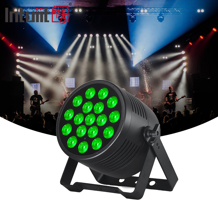 DJ Light 18pcs 20W 6in1 RGBWA-UV Flat Par Outdoor Architectural Wash Light IP65 18x20W LED Wodoodporny par