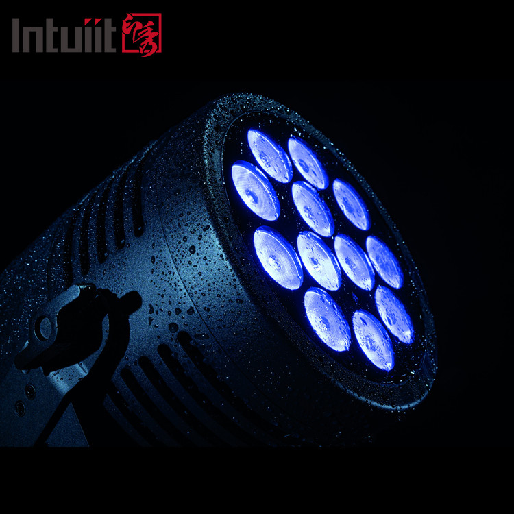 IP65 wodoodporne zewnętrzne lampy DJ 12x20W RGBWA UV 6in1 Aluminium LED Par Bezgłosny efekt mycia dysko z DMX512