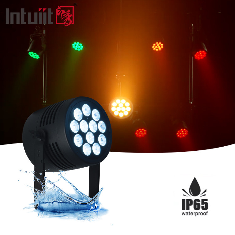 Woda 12x20w RGBWA UV 6IN1 LED Par Light Zewnętrzny IP65 DMX512 Par Can Lighting Stage Par