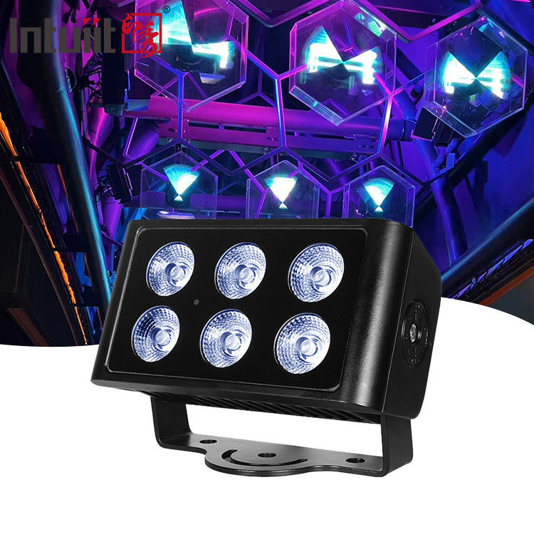 6x5W Woda Woda Woda DMX512 RGBW reflektor LED Willa Dziedzińca Budynek Most Projekt Oświetlenie krajobrazowe Kolorowe reflektory