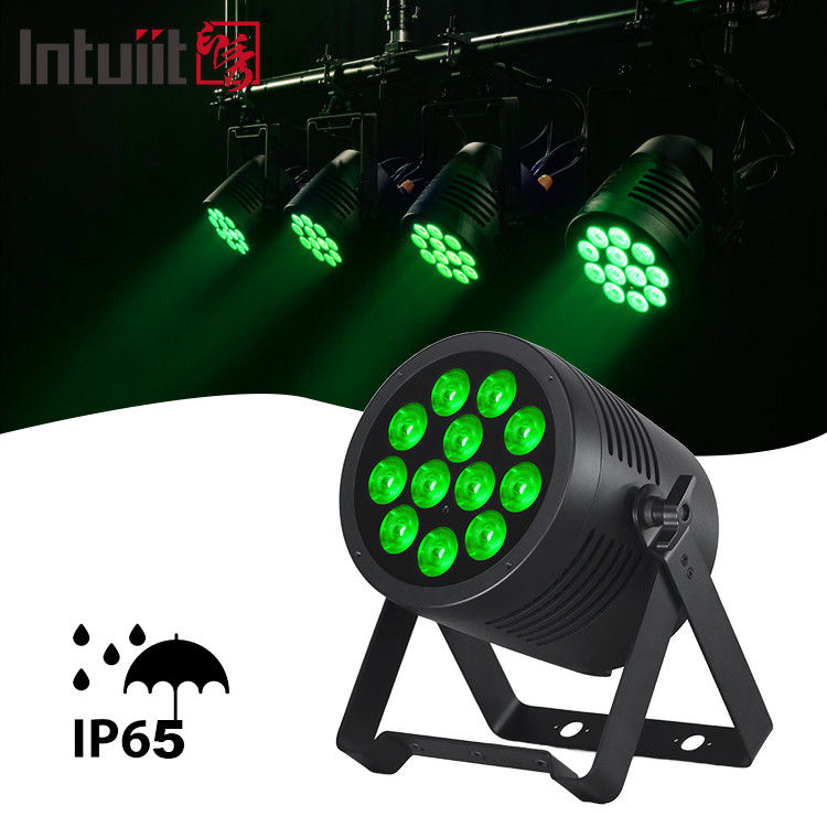 Aluminiowy stop RGBWA UV LED Flat Par 12x20W Oświetlenie DJ Par Pudełka Dmx 512 Oświetlenie sceniczne dla kościoła