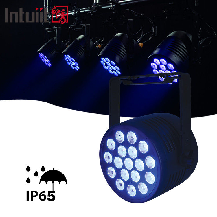 Wysokiej jasności wodoszczelny LED Par Light IP65 Led Rgbwauv 18*20w Outdoor Par DMX dla Park Scene Stage Event Show Lighting