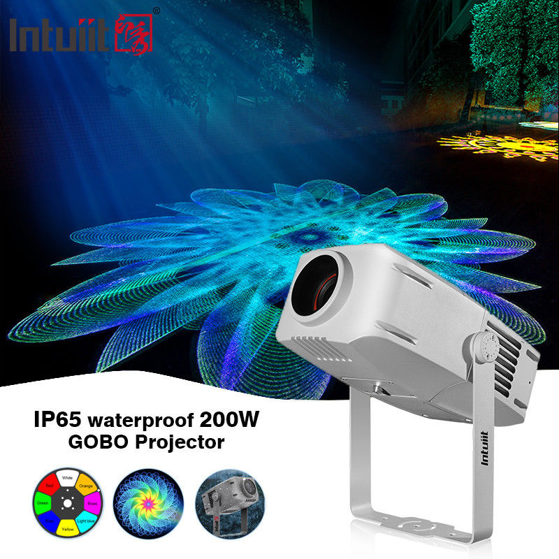200W Gobo Projektor Zewnętrzny Ip65 Jasność Reklama Led logo Światło Gobo Projektor Skład Światła reklamowe