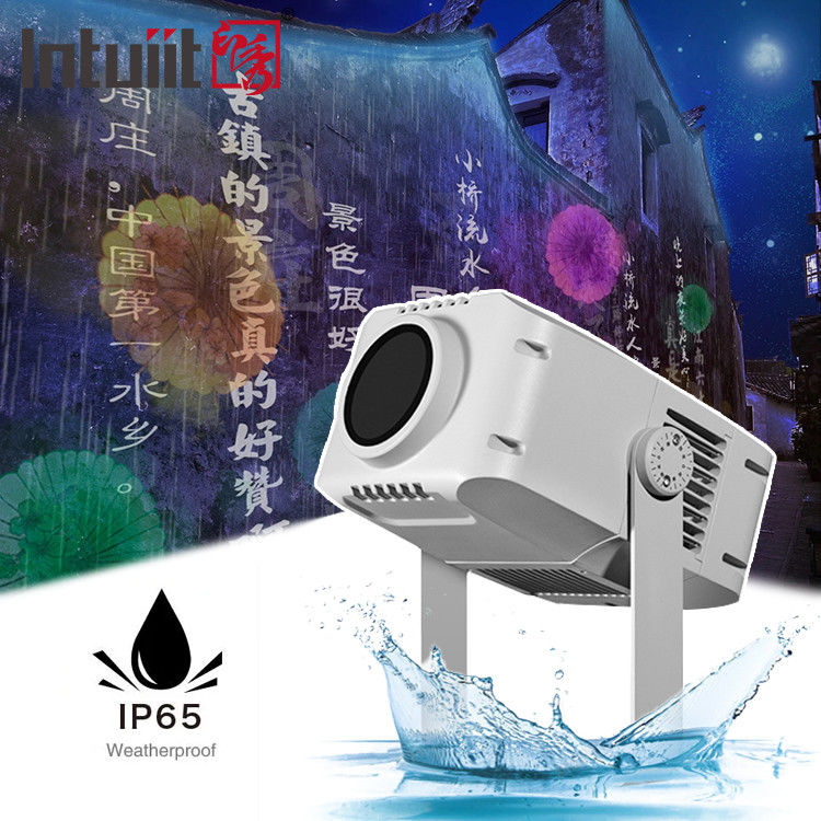 100W wodoodporny projektor zewnętrzny światło IP65 projektor Gobo z efektem wiązki LED DMX DMX512 Tryb sterowania