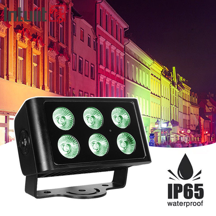 wodoodporny IP65 zewnętrzny Dmx 6X5W Rgbw Led Wash Powódź City Color Led Wall Washer