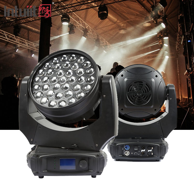 Światło dyskotekowe DJ 37*10W RGBW Quad 4 w 1 LED ruchoma głowica Wash Zoom