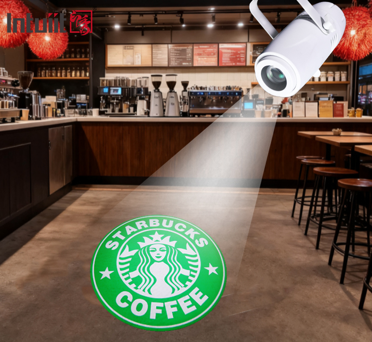 Bezpłatne logo na zamówienie Gobo Projektor Ogłoszenia oświetlenia 40W LED Sign Projekcja ścienna lampa IP20