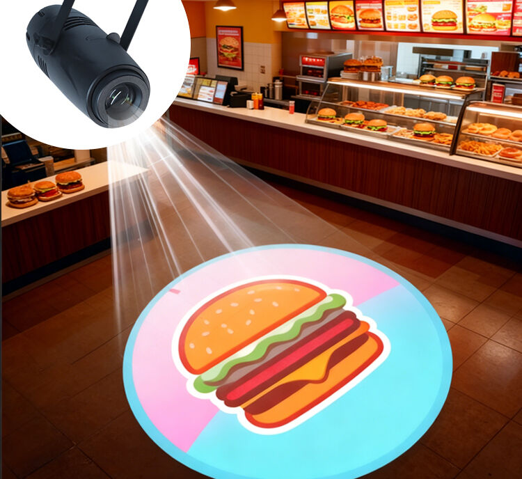 40W logo projektor światła Projektory GOBO na zamówienie dla sklepów dla reklamy w sklepach i ślubów