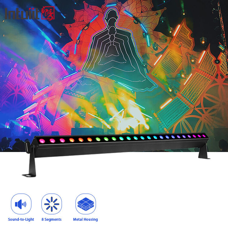 24*2W RGBW 4in1 LED Światło ścienne DMX512 Z Segmentem sterowania dźwiękiem