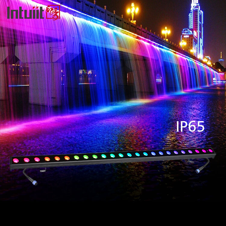 Lampa liniowa typu Wall Washer 24*2W Aluminiowa RGBW DMX IP65 Wodoodporna do oświetlenia kościołów, scen i na zewnątrz