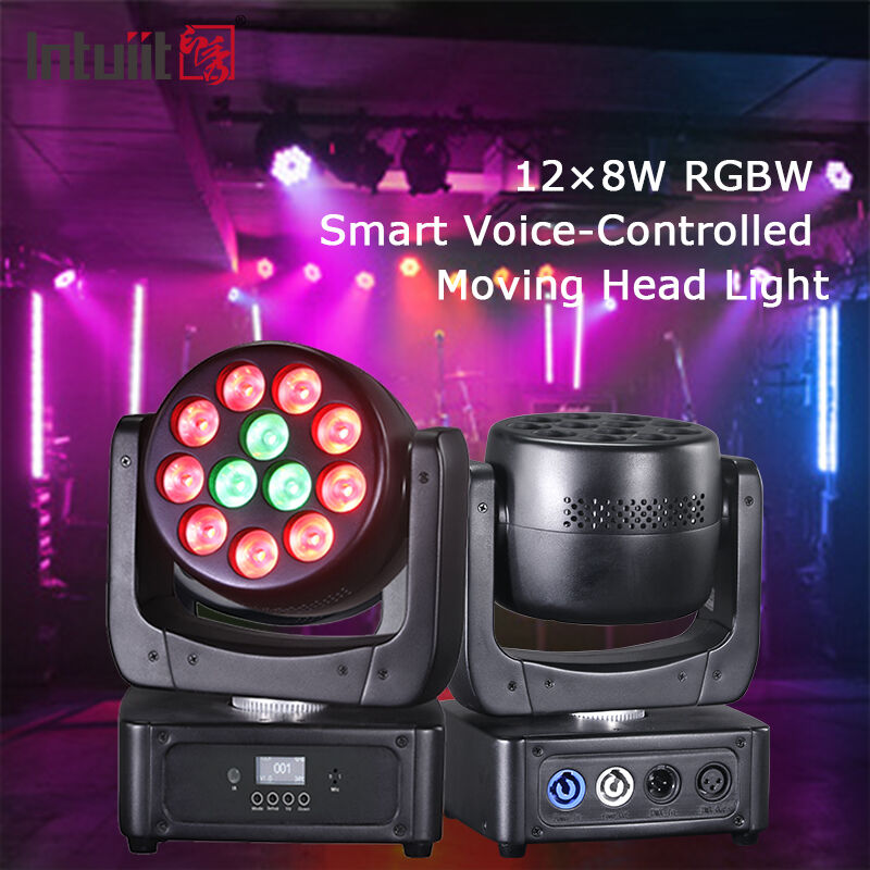 12X8W RGBW 4IN1 LED ruchomego głowicy mycia Światło sceniczne dla imprezy
