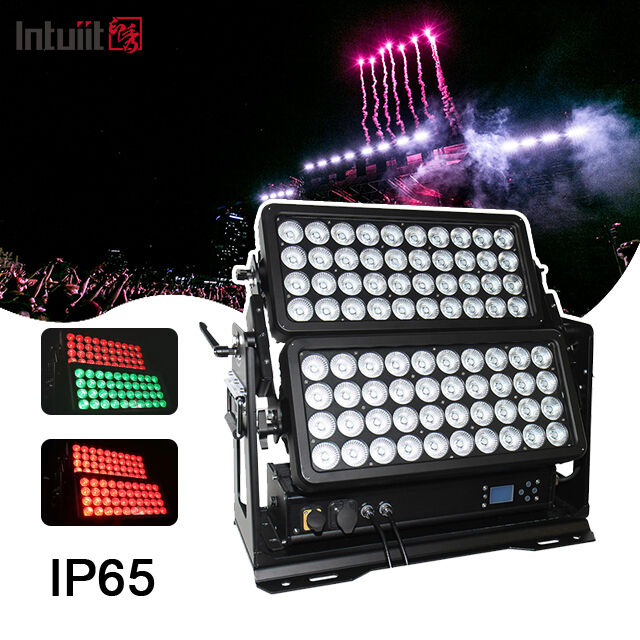 Oświetlenie sceniczne LED 800W zewnętrzne, dwuwarstwowe City Color, oświetlenie ścienne LED Floodlight do baru, DJ, dekoracji budynków, IP65 DMX