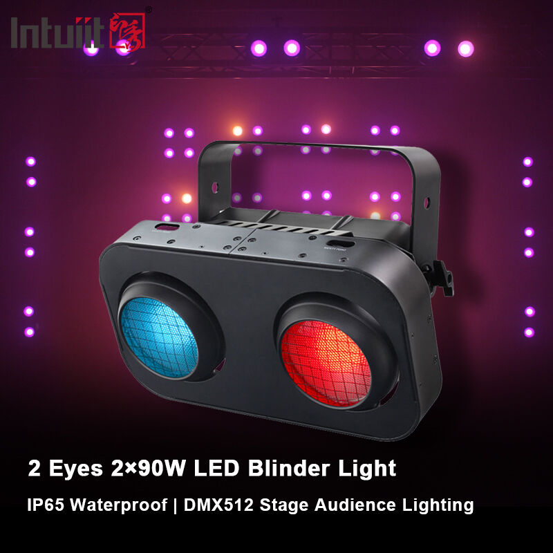 Zewnętrzne LED COB Blinder Light 2x90W RGB Amber Warm White IP65 Waterproof Stage Strobe Lighting DMX512 dla profesjonalnego teatru show