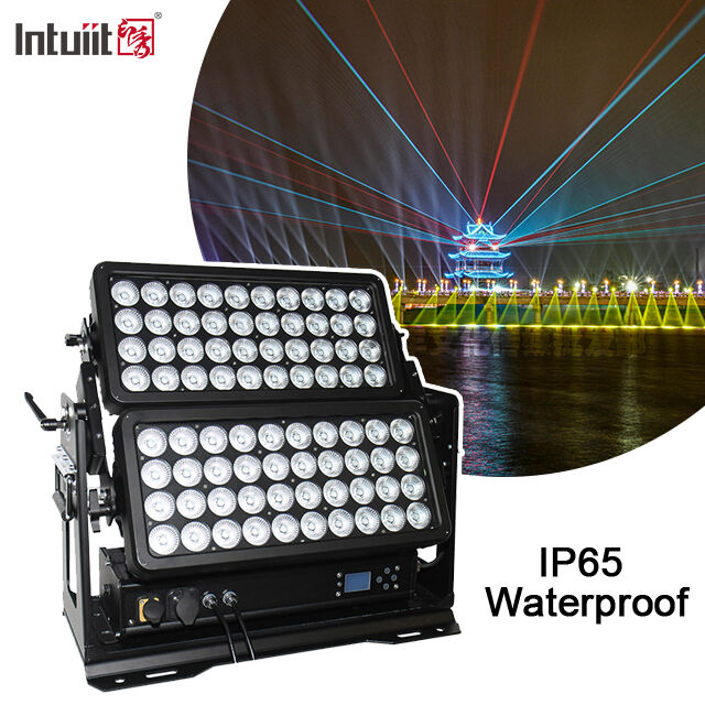 Fabryka hurtownia 800W LED światło halogenowe na zewnątrz IP65 80x10W RGBW 4w1 projektor światła scenicznego do upiększania miasta projekt fasady