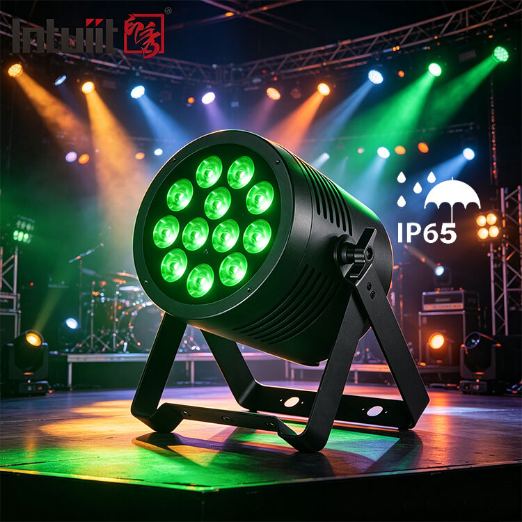 Zewnętrzne IP65 wodoodporne 12x20W RGBWA UV 6 w 1 LED Par Light Profesjonalne DMX DJ Oświetlenie sceniczne Oświetlenie umywalkowe dla Disco Wedding Show