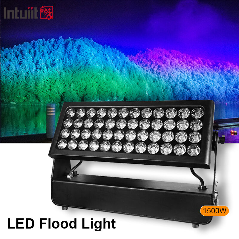 Profesjonalne zewnętrzne IP65 wodoodporne 1500W RGBW 4-w-1 LED podmuch do mycia ścian reflektor dla oświetlenia architektonicznego miasta krajobrazu