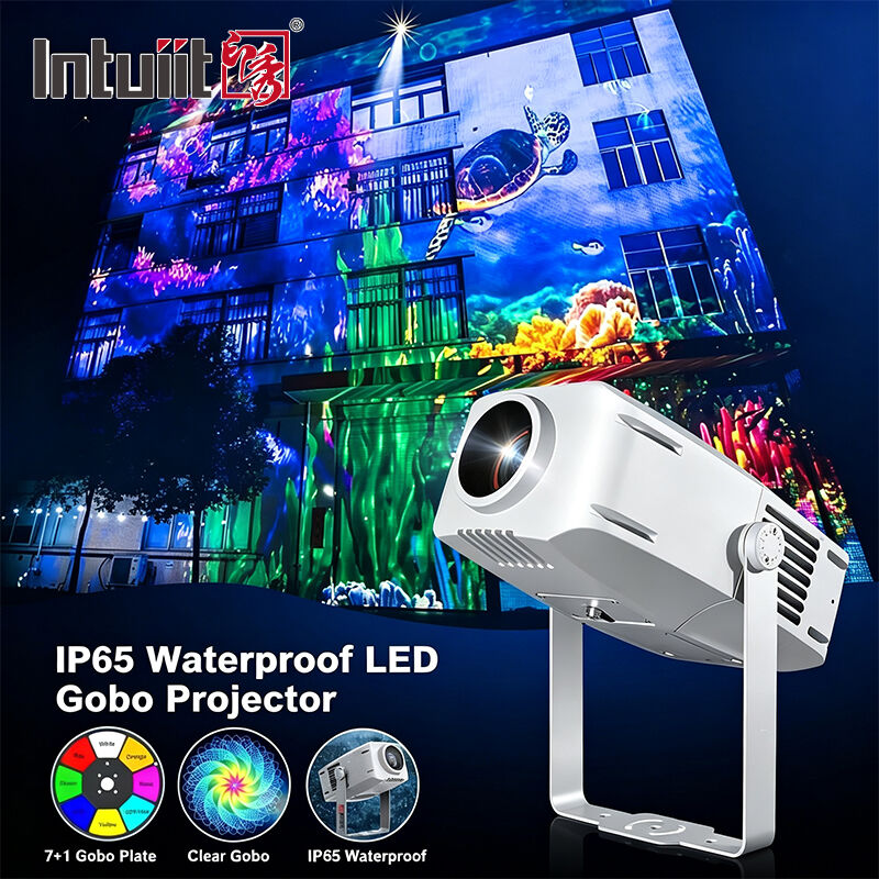 LED Logo Gobo Projektor 400W IP65 Outdoor DMX512 Custom Pattern Light dla budynków, reklam i wydarzeń