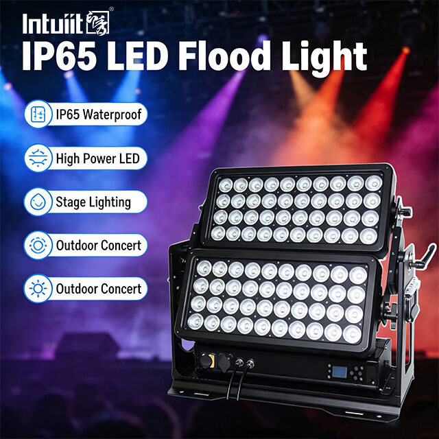 Mocne światło powodziowe LED 400W 800W 1500W, wodoodporne IP65, oświetlenie zewnętrzne stadionów, budynków, przemysłu i budownictwa, sterowanie DMX512