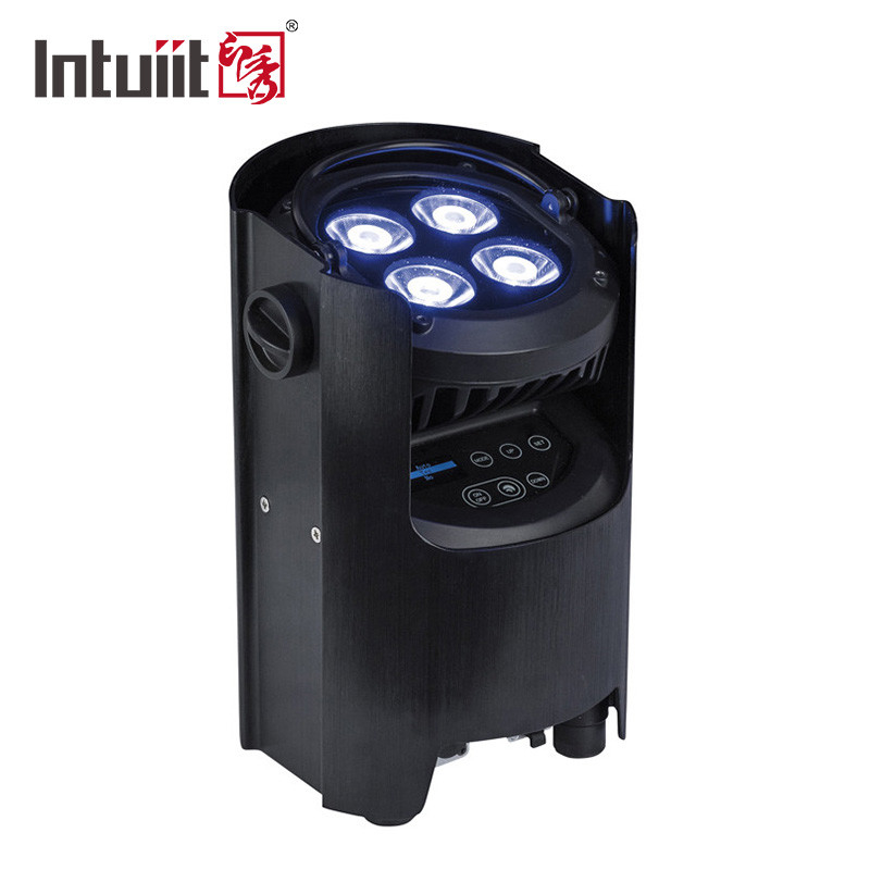 Stage Party Battery Wireless Uplight Par 4x12w RGBWAUV 4 w 1 Dj Par Light Zdalne sterowanie Wi-Fi na podczerwień