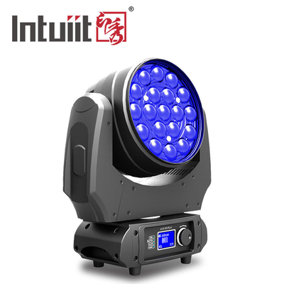 DMX512 Zoom Moving Head Light z szerokim kątem 19 * 10 W RGBW 4 w 1 Beam Wash Moving Head