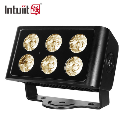 6x5W RGBW LED Stage Flood Lights Wodoodporna architektura Oświetlenie Sterowanie Dmx
