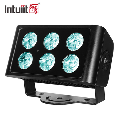 6X5W DMX RGBW LED Wall Wash Flood Light do projektu Wodoodporne zewnętrzne oświetlenie kolorowego budynku miejskiego