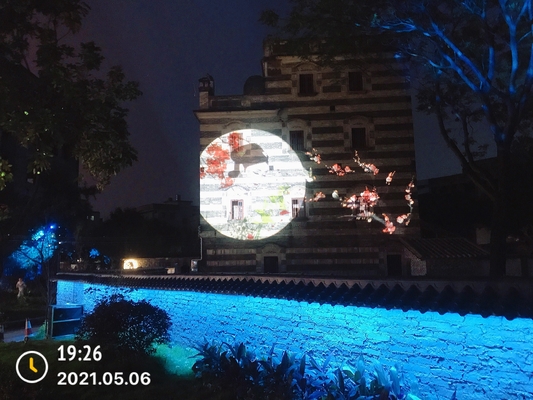 Park rozrywki Outdoor Gobo Projector High Bright 100W 200W 400W Ip65