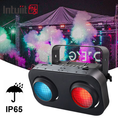 2-Oczkowy IP65 Ciepła Biała/Bursztynowa/RGB 200W LED Reflektor Sceniczny COB dla DJ Koncertu Wydarzenia Oświetlenia Scenicznego Teatralnego
