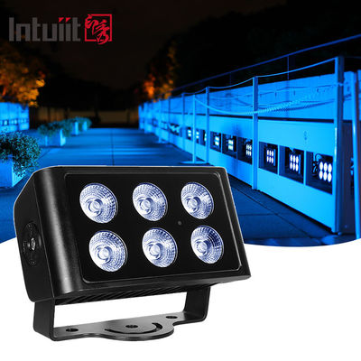 6x5W wodoodporny Ip65 kwadratowy Rgbw Led zewnętrzny reflektor zewnętrzny ogród krajobrazowy dekoracyjny kwadratowy reflektory LED światła podmuchowe