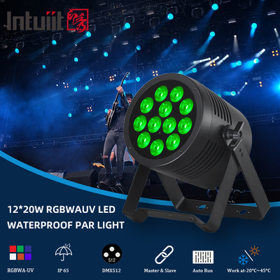 IP65 LED Par Light wodoodporny IP65 Rated Outdoor 12x20W RGBWA-UV 6in1 Stage Light DMX512