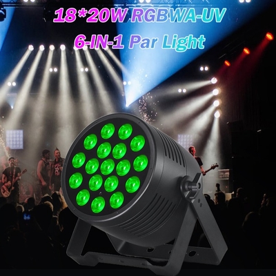 18x20 wodoodporny DMX Led Par może RGBWA UV do teatru na zewnątrz Ślub koncert pokaz wydarzenia