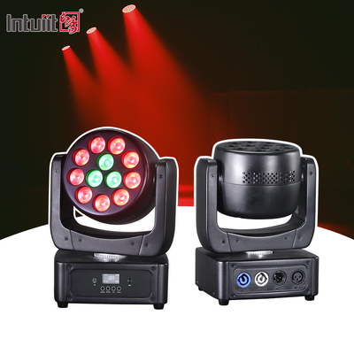 Ruchome głowice oświetleniowe 12*8W LED światła sceniczne RGBW DJ Oświetlenie DMX 512 Aktywacja dźwiękiem na imprezy, wesela, kościół, pokazy zespołów na żywo
