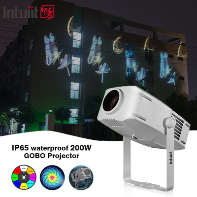 Profesjonalny 200W zewnętrzny wodoodporny reklamy LED obracający się projekt logo Gobo Projektor Projektor światło IP65